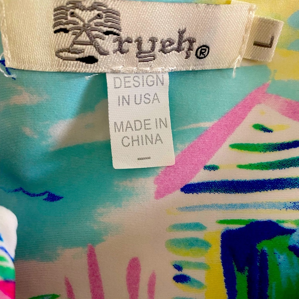 Areyh dress Cute tropical print Fabric actually keeps you cool!